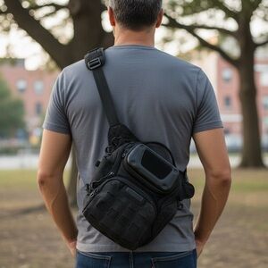 Maxpedition Wolfspur crossbody bag in BLACK (HTF), in new-like condition.